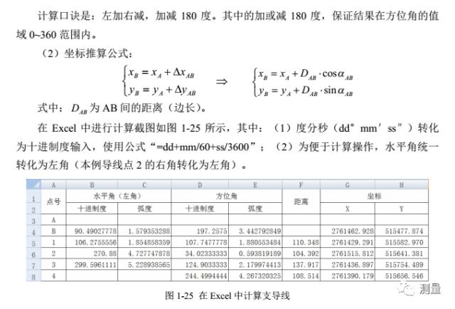 EXCEL角度与坐标计算(附带下载链接)的图4